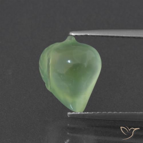 5.26ct Natural Pale Pear Green Prehnite, Fancy, Translucent
