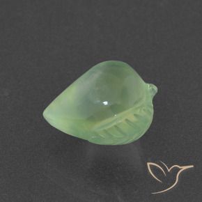 5.26 ct Green Prehnite Stone, Natural Prehnite in Carved Fruit Shape for Sale