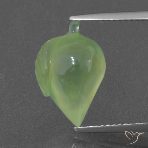 6.62ct Natural Pale Pear Green Prehnite, Fancy, Translucent
