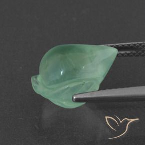Prehnite Gemstone in 13.4 x 10.7 mm Size for Sale, Prehnite Stone in Light Green Color