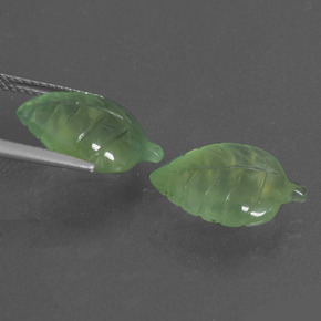 Prehnite Gemstone in 15.9 x 10.6 mm Size for Sale, Prehnite Stone in Green Color