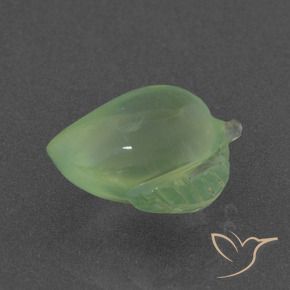 7.00 ct Green Prehnite Stone, Natural Prehnite in Carved Fruit Shape for Sale