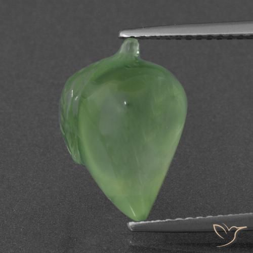 8.08ct Natural Yellowish Green Prehnite, Fancy, Translucent