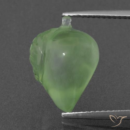8.26ct Natural Medium Green Prehnite, Fancy, Translucent