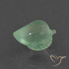 5.57 ct Green Prehnite Stone, Natural Prehnite in Carved Fruit Shape for Sale
