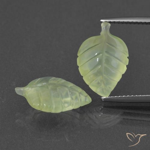 10.57 ct Carved Prehnite, 15.8 x 10.9 mm From South Africa, Photo A