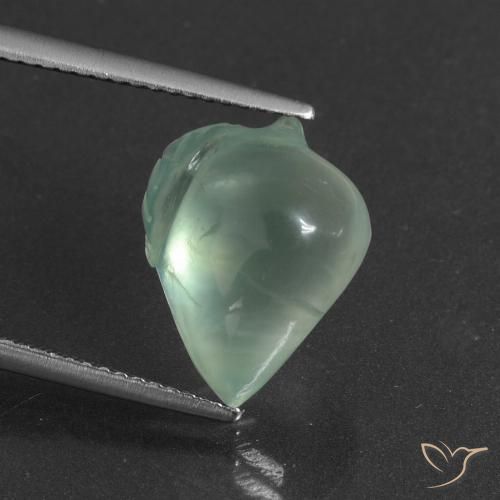7.30ct Natural Light Green Prehnite, Fancy, Translucent