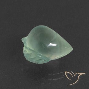7.30 ct Green Prehnite Stone, Natural Prehnite in Carved Fruit Shape for Sale