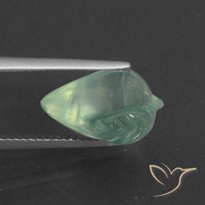 Prehnite Gemstone in 14.1 x 10.9 mm Size for Sale, Prehnite Stone in Light Green Color