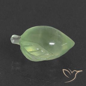 9.92 ct Green Prehnite Stone, Natural Prehnite in Carved Fruit Shape for Sale
