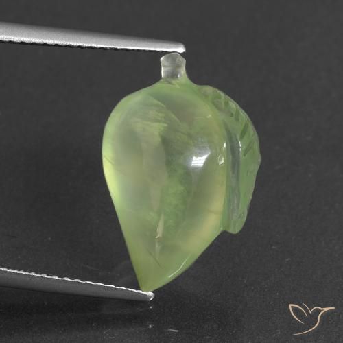 10.11ct Natural Yellowish Green Prehnite, Fancy, Translucent