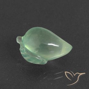 8.80 ct Green Prehnite Stone, Natural Prehnite in Carved Fruit Shape for Sale
