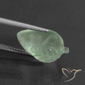 Prehnite Gemstone in 16.3 x 11.1 mm Size for Sale, Prehnite Stone in Light Yellow Green Color