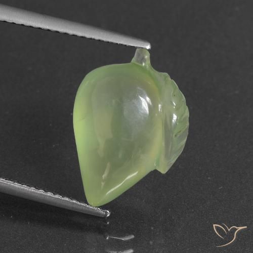 7.50ct Natural Lime Green Prehnite, Fancy, Translucent