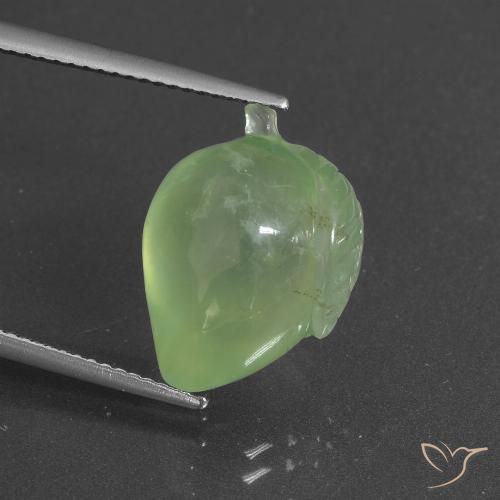 12.14ct Natural Pale Lime Green Prehnite, Fancy, Translucent