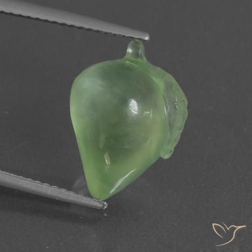 8.27ct Natural Medium Green Prehnite, Fancy, Translucent