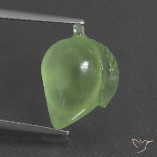 8.73ct Natural Medium Green Prehnite, Fancy, Translucent