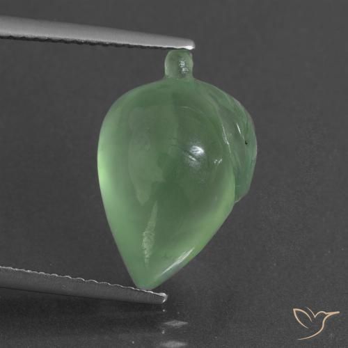 8.48ct Natural Warm Green Prehnite, Fancy, Translucent