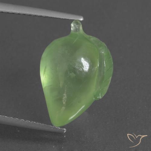 8.87ct Natural Yellowish Green Prehnite, Fancy, Translucent
