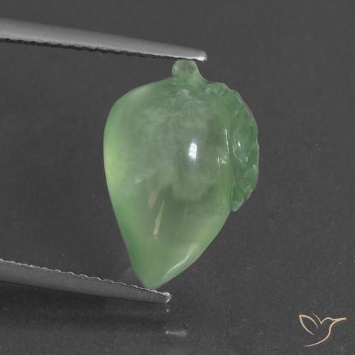 8.31ct Natural Medium Green Prehnite, Fancy, Translucent