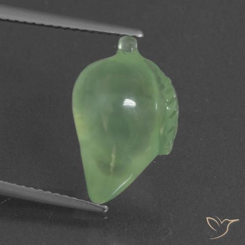 8.55ct Natural Pear Green Prehnite, Fancy, Translucent