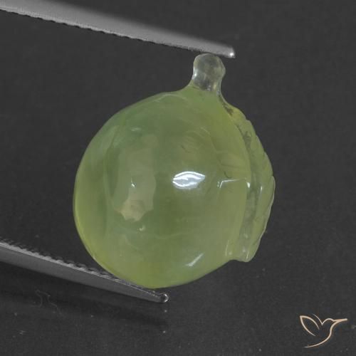 15.46ct Natural Yellowish Green Prehnite, Fancy, Translucent