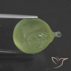 Prehnite Gemstone in 16.3 x 13.1 mm Size for Sale, Prehnite Stone in Yellowish Green Color