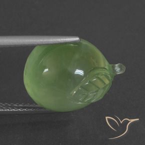 Prehnite Gemstone in 16 x 12 mm (calibrated) Size for Sale, Prehnite Stone in Pale Pear Green Color