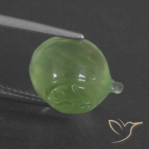 Prehnite Gemstone in 13 x 12.2 mm Size for Sale, Prehnite Stone in Lime Green Color