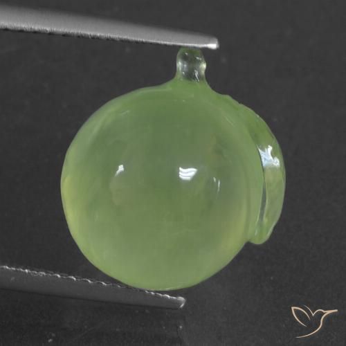 12.12ct Natural Lime Green Prehnite, Fancy, Translucent