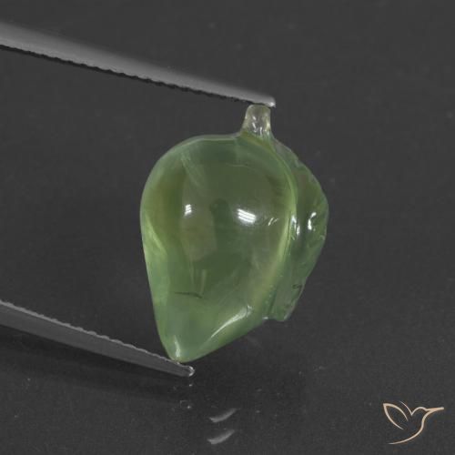 11.27ct Natural Pear Green Prehnite, Fancy, Translucent