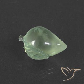 9.98 ct Green Prehnite Stone, Natural Prehnite in Carved Fruit Shape for Sale