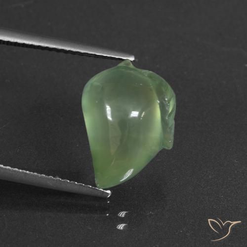 7.74ct Natural Pear Green Prehnite, Fancy, Translucent