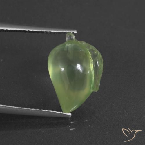 8.59ct Natural Medium Green Prehnite, Fancy, Translucent