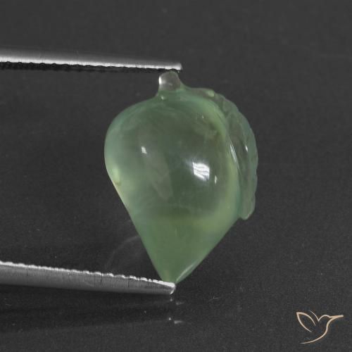 9.17ct Natural Pear Green Prehnite, Fancy, Translucent