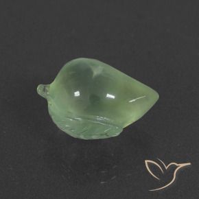 9.17 ct Green Prehnite Stone, Natural Prehnite in Carved Fruit Shape for Sale
