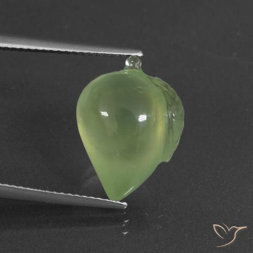 10.93ct Natural Yellowish Green Prehnite, Fancy, Translucent