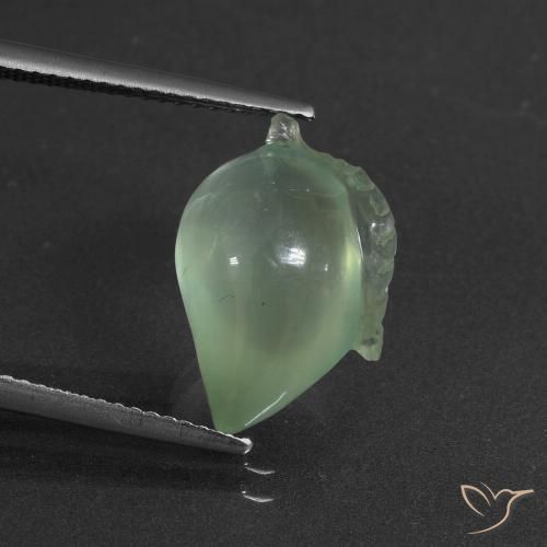 8.66ct Natural Light Yellow Green Prehnite, Fancy, Translucent