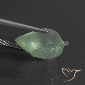 Prehnite Gemstone in 16.6 x 10.8 mm Size for Sale, Prehnite Stone in Light Yellow Green Color