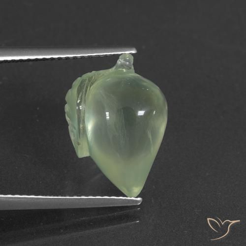 8.86ct Natural Light Yellow Green Prehnite, Fancy, Translucent