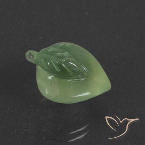 11.00 ct Green Prehnite Stone, Natural Prehnite in Carved Fruit Shape for Sale