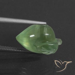 Prehnite Gemstone in 16 x 12 mm (calibrated) Size for Sale, Prehnite Stone in Yellowish Green Color