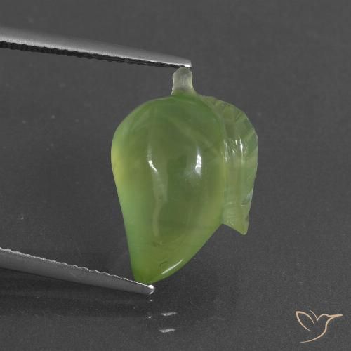 11.64ct Natural Lime Green Prehnite, Fancy, Translucent