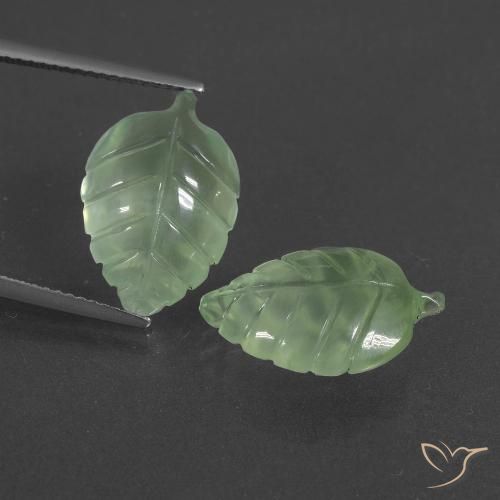 13.08 ct Carved Prehnite, 16.5 x 11.2 mm From South Africa, Photo A