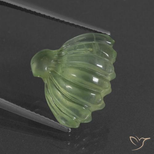 8.73ct Natural Lime Green Prehnite, Fancy, Translucent
