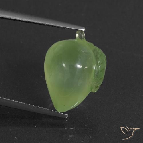 10.44ct Natural Yellowish Green Prehnite, Fancy, Translucent