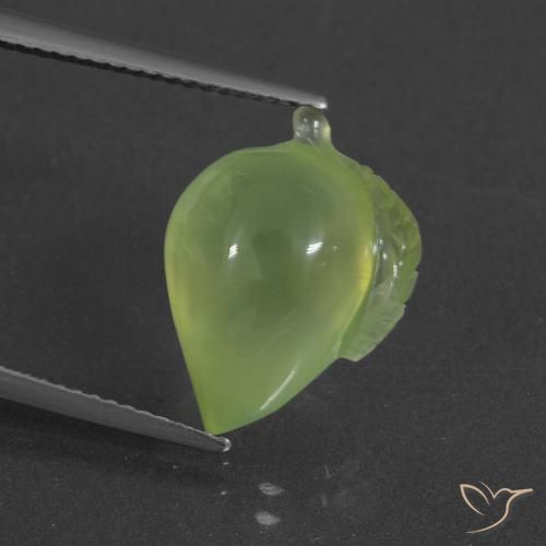 9.94ct Natural Yellowish Green Prehnite, Fancy, Translucent
