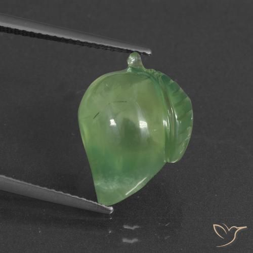 12.76ct Natural Yellowish Green Prehnite, Fancy, Translucent