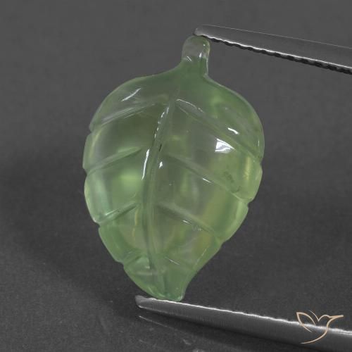 6.07ct Natural Pale Pear Green Prehnite, Fancy, Translucent
