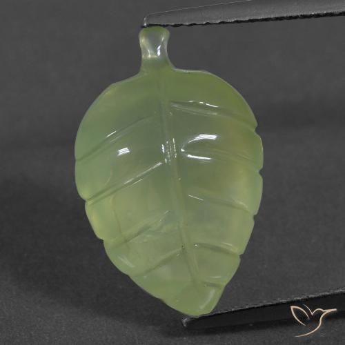 7.71ct Natural Yellow Green Prehnite, Fancy, Translucent